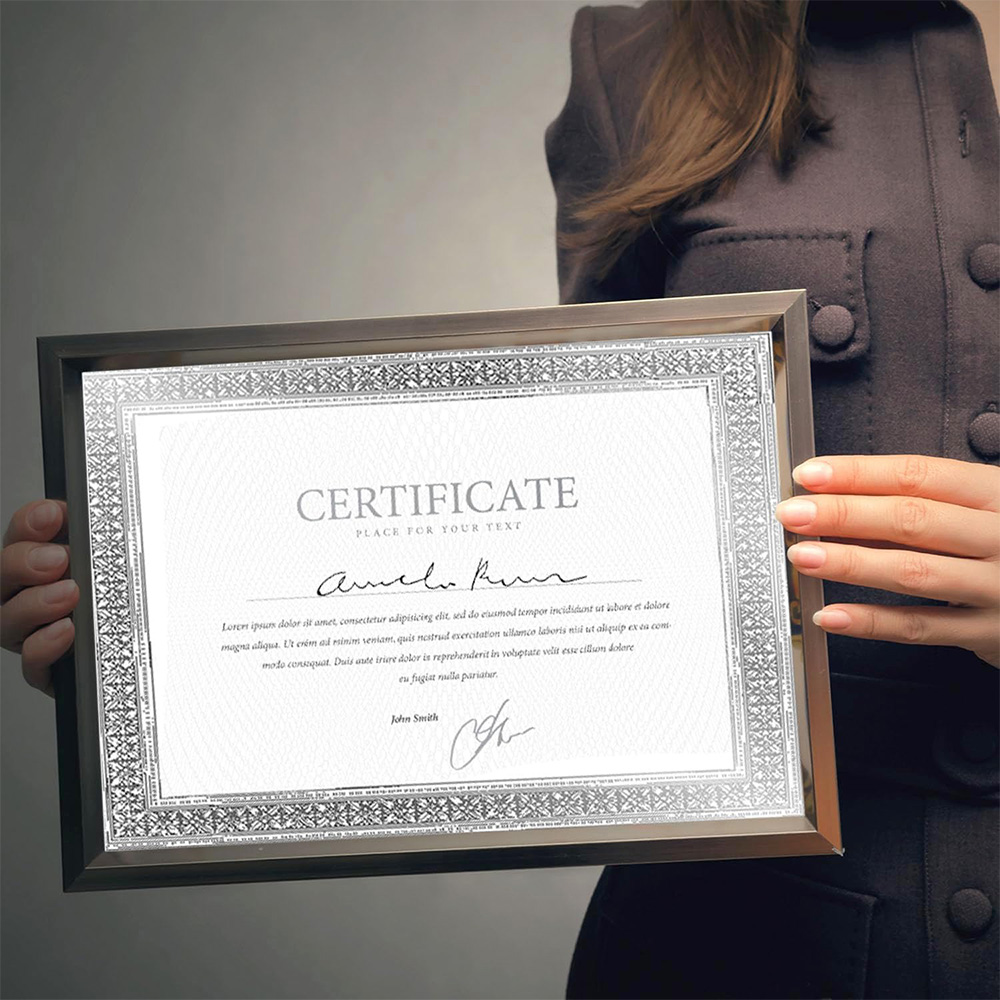 Flourish Silver Foil Award Certificates (1) Flourish Silver Foil Award Certificates