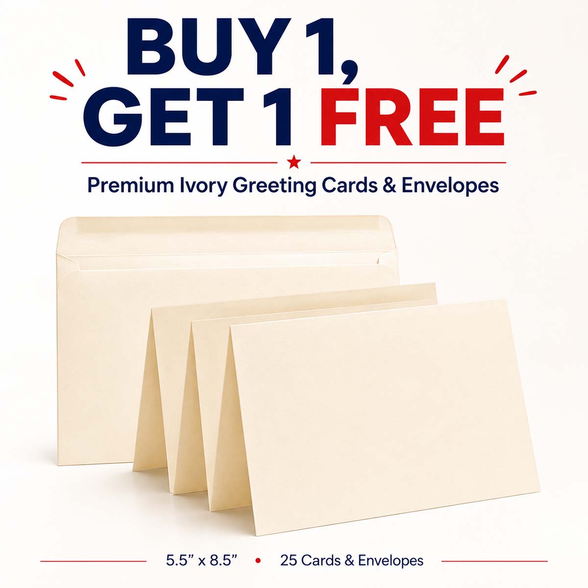Blank Greeting Cards 45171 one free