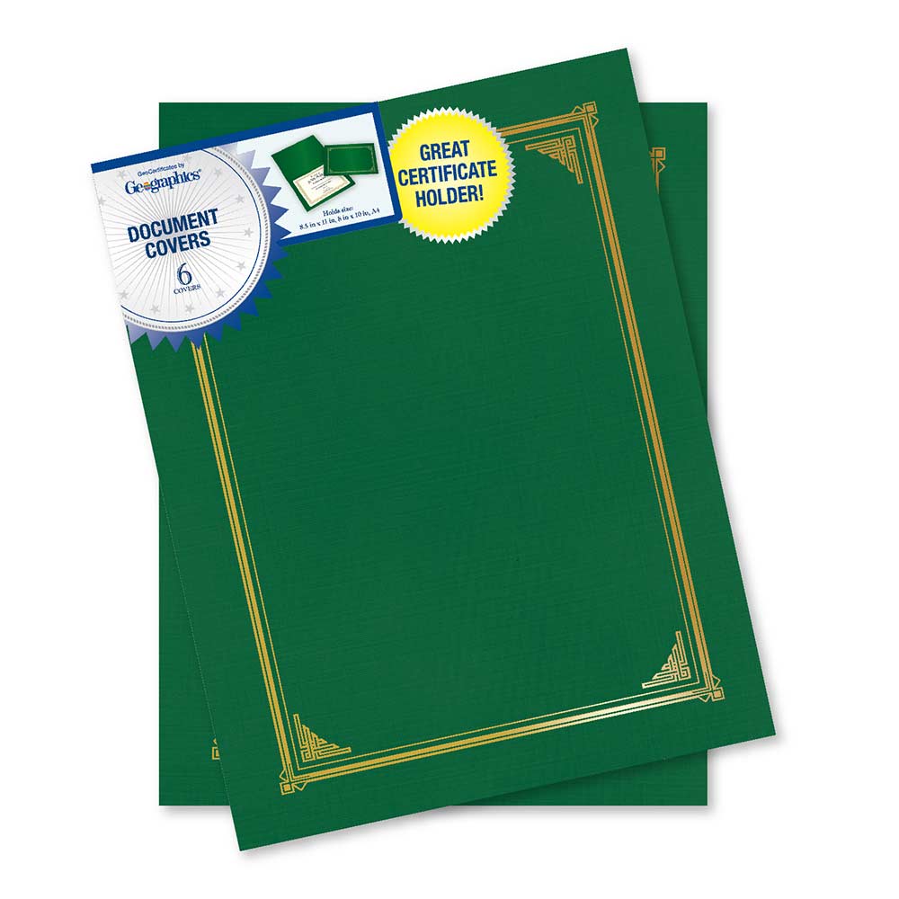 Classic Linen Green Certificate Holders 47399 (3)