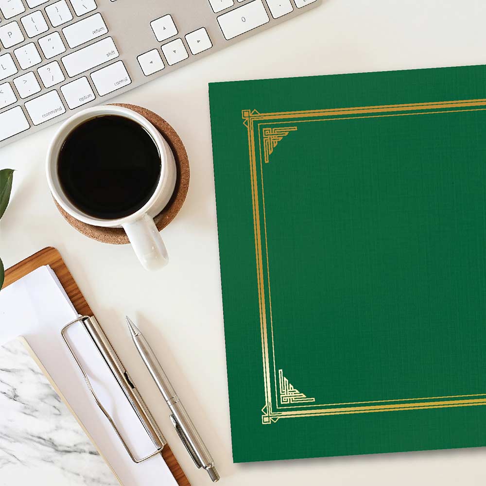 Classic Linen Green Certificate Holders 47399 (4)