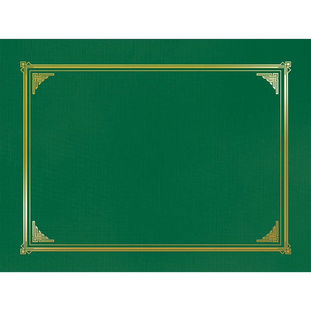 Classic Linen Green Certificate Holders 47399 (6)