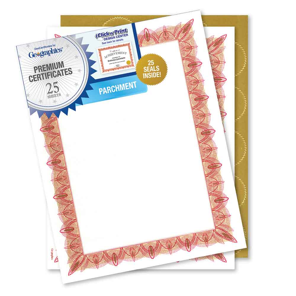 Classic Red Award Certificates with Gold Foil Seals 39086 (2)