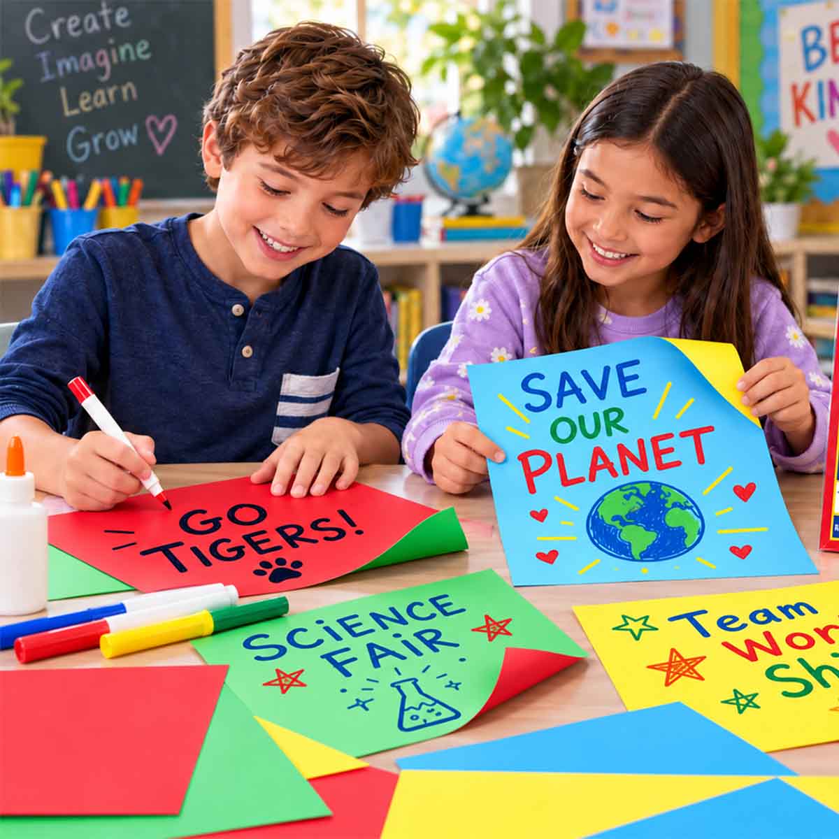 E Z Print Poster Board Assorted Two Cool Colors 46314 (3)