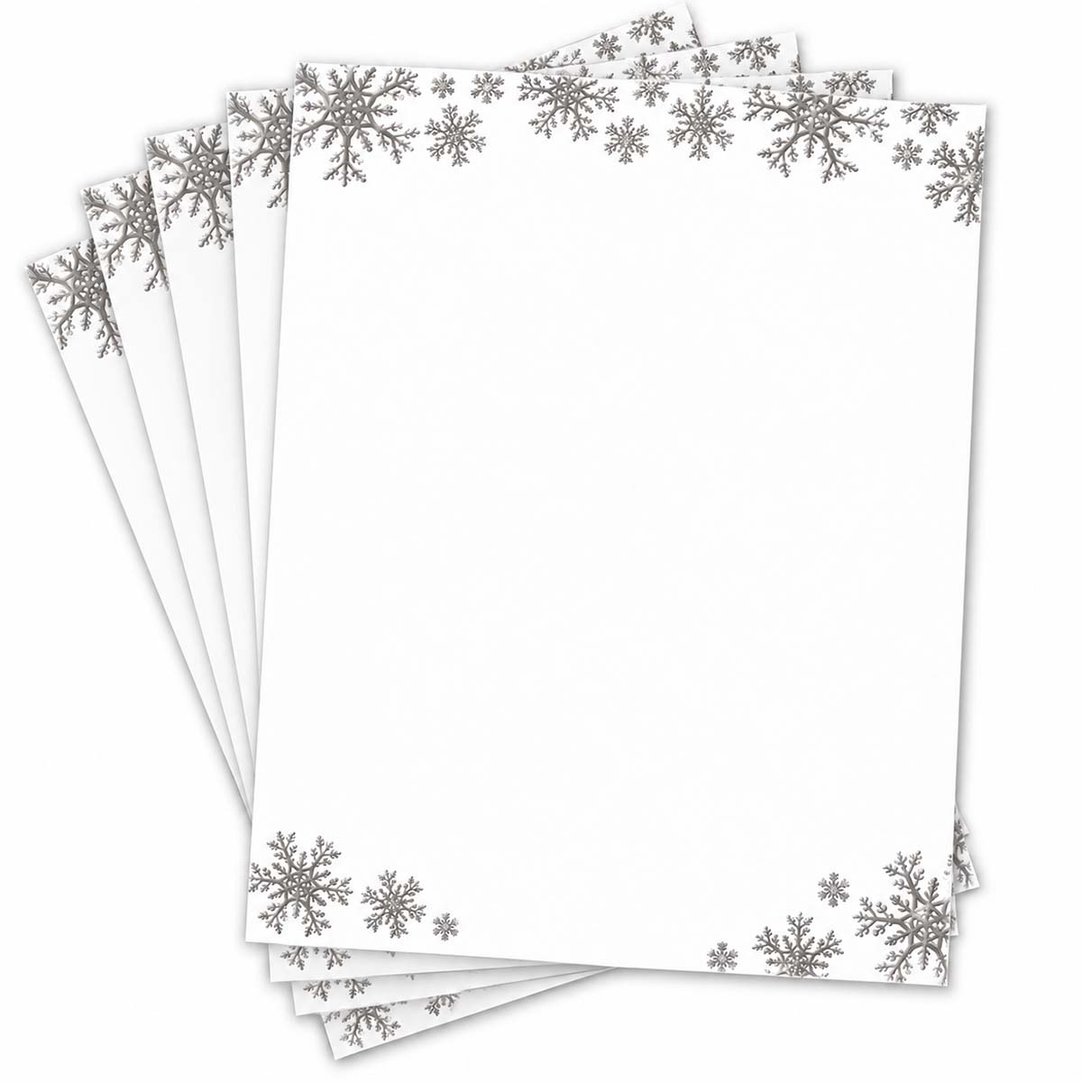 Fanned Snowflake Letterhead Stack 49490