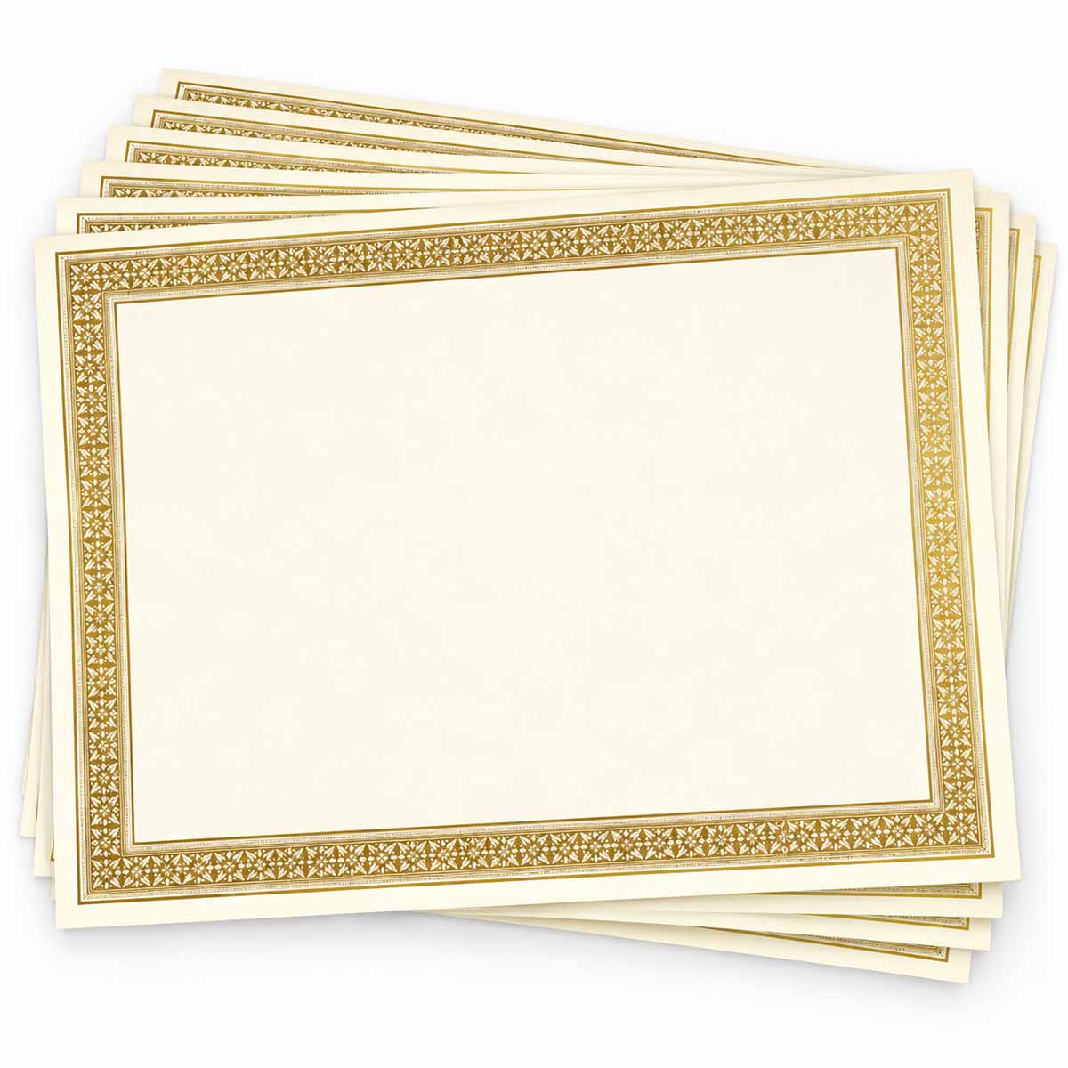 Flourish Gold Foil Award Certificates 45492