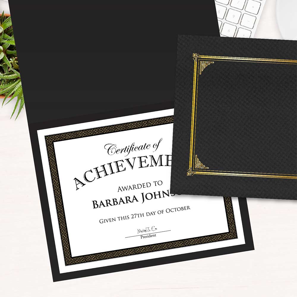 Geographics Black Diamonds Gold Foil Award Certificates 47855 (6)