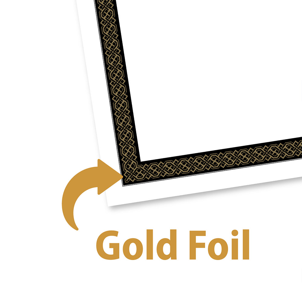 Geographics Black Diamonds Gold Foil Award Certificates 47855 (7)