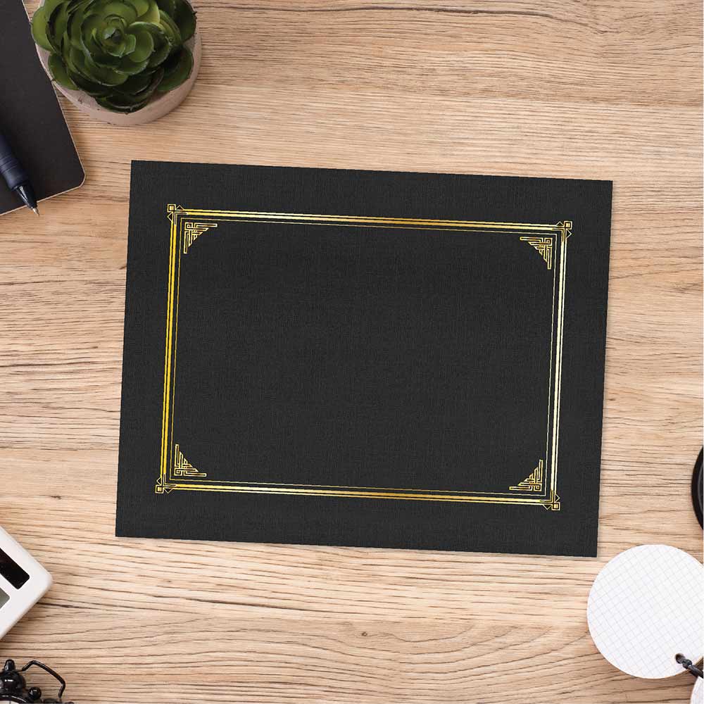 Geographics Classic Linen Black Certificate Holders 45331H (1 (4)