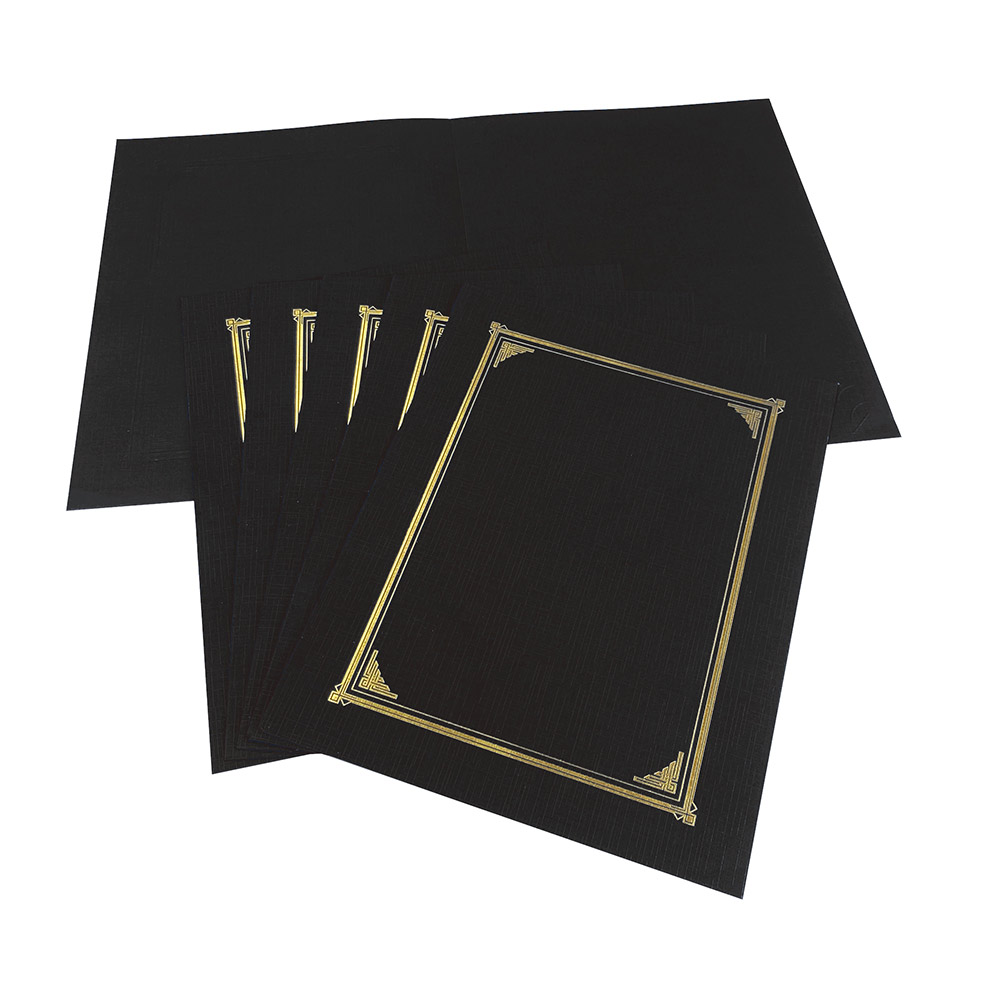 Geographics Classic Linen Black Certificate Holders 45331H (1 (5)