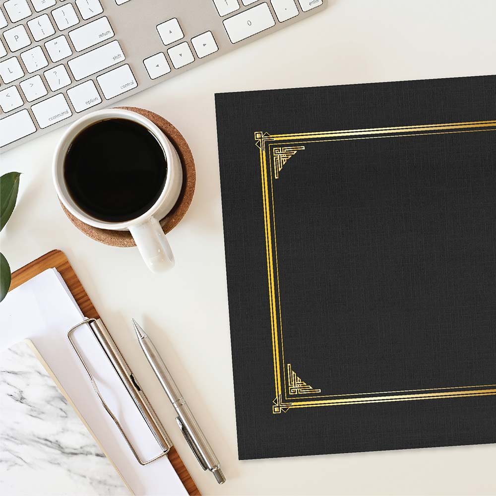 Geographics Classic Linen Black Certificate Holders 45331H (1 (7)