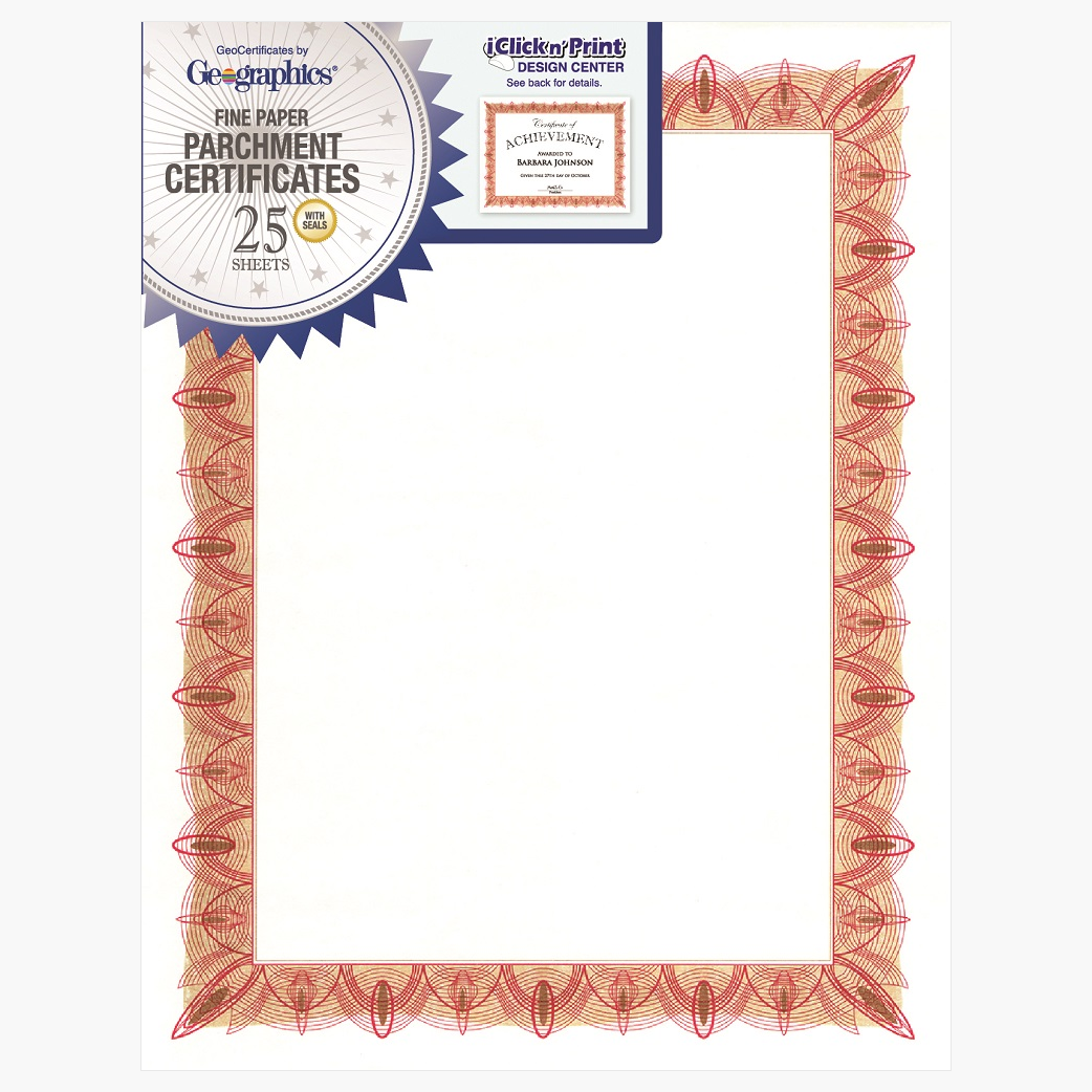 Printable Award Certificates by Geographics® | TheRoyalStore