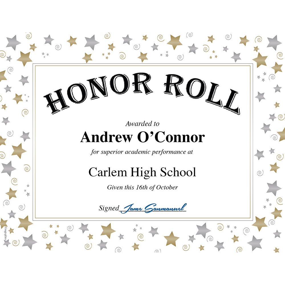 Geographics Stars & Swirls Gold Foil Letterhead 47103 (3)