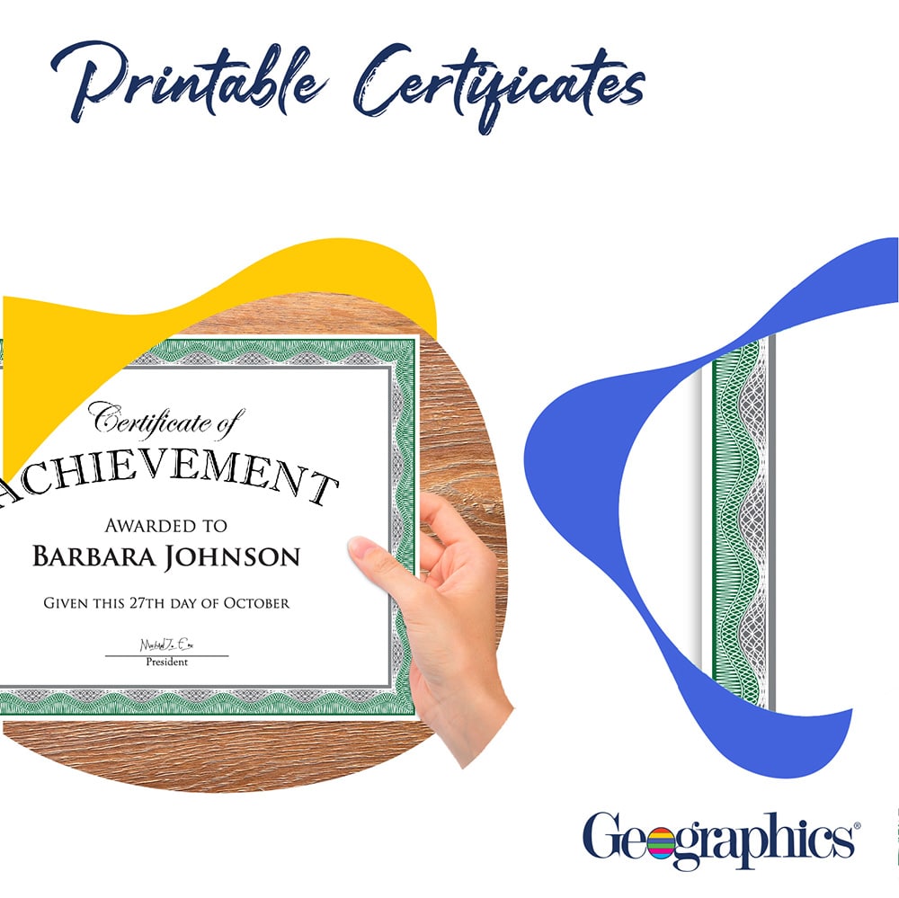 Green Award Certificates Silver Foil 48763 (4)