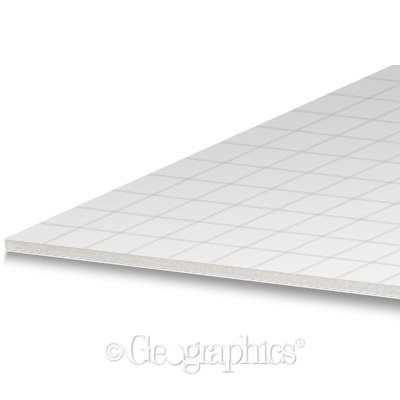 Royal Brites foam board with gridlines, made in USA