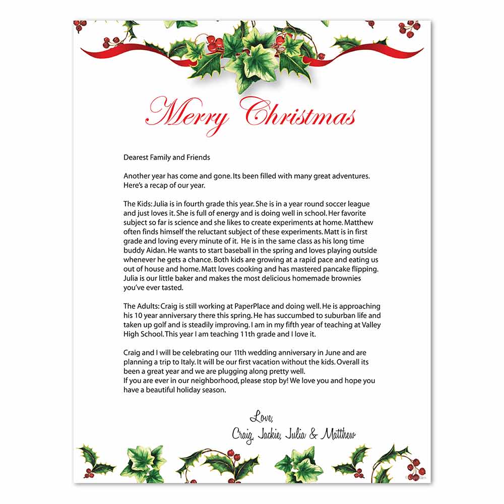 Holly & Ivy II Christmas Letterhead 8 5x11 by Geographics (5)