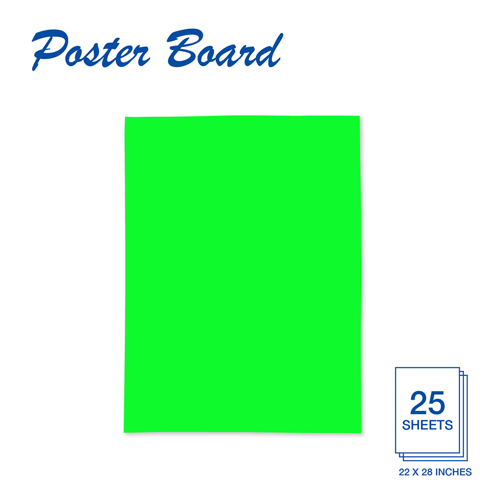 Neon Green Poster Board Fluorescent 23304 (1)