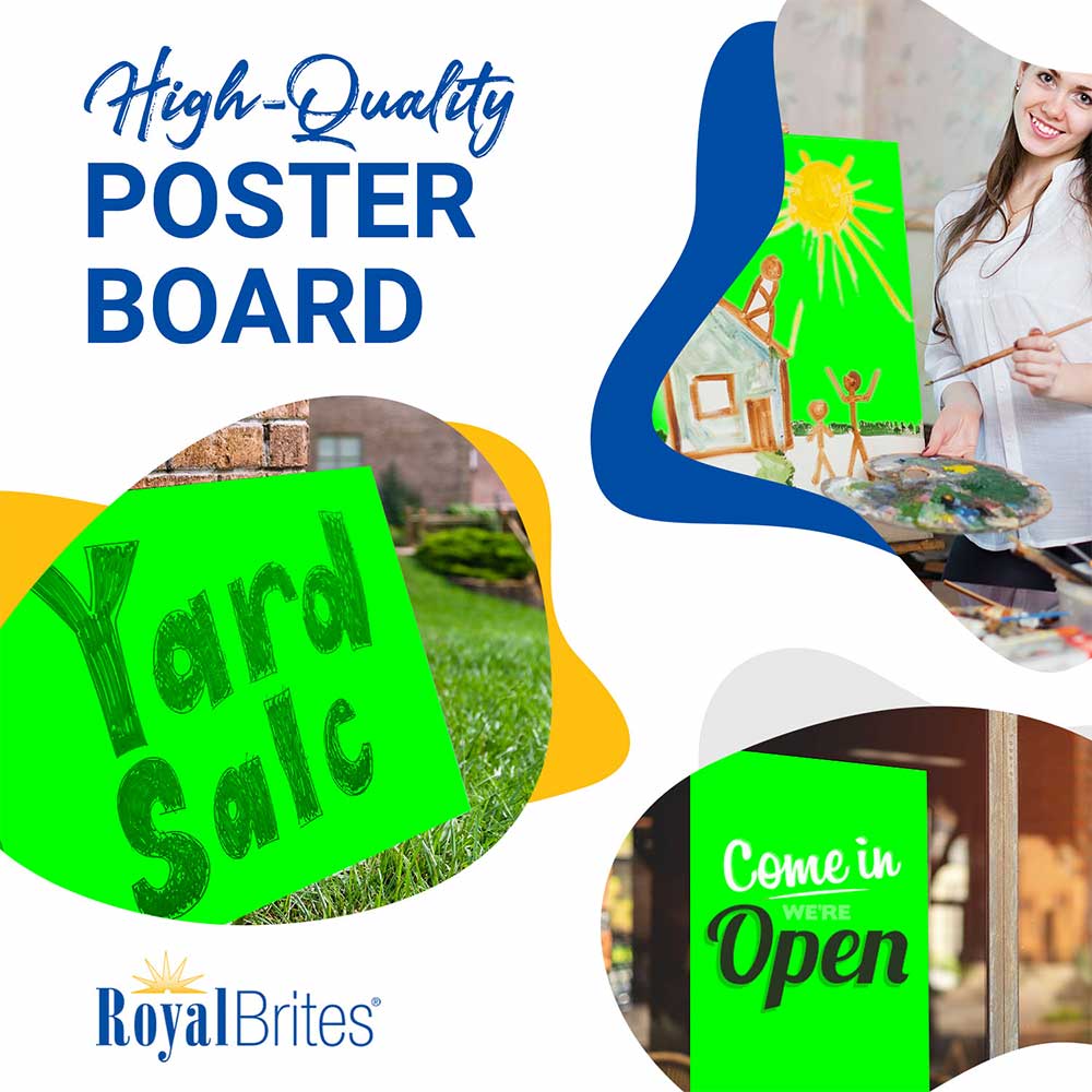 Neon Green Poster Board Fluorescent 23304 (3)