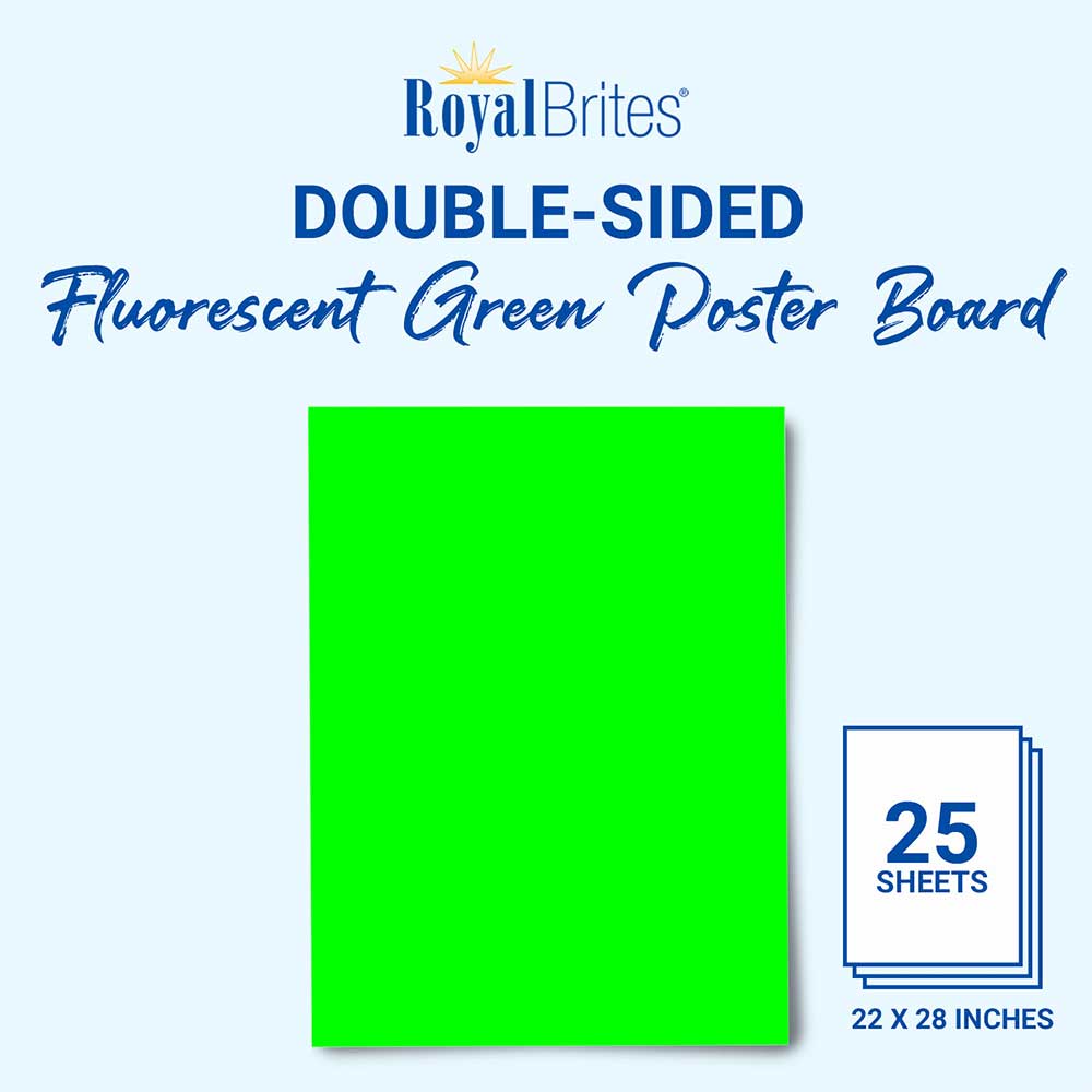 Neon Green Poster Board Fluorescent 23304 (4)
