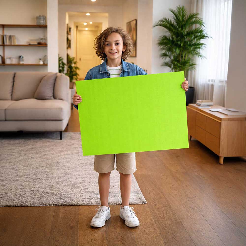 Neon Green Poster Board Fluorescent