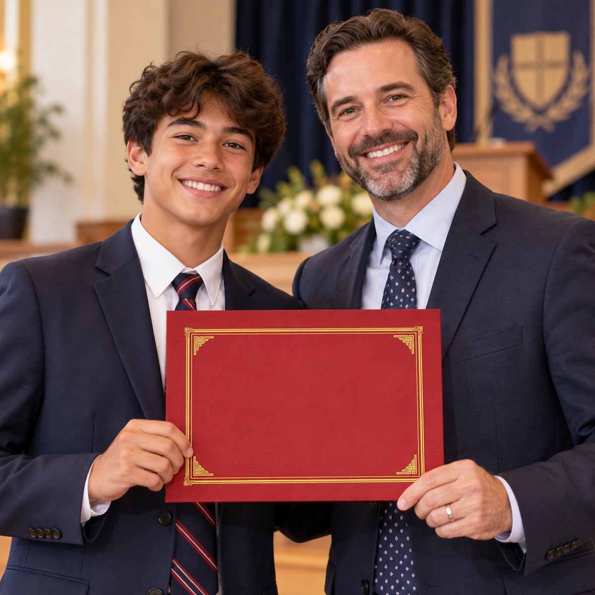 Proud Award Presentation Portrait 48614