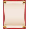 Scroll Red Letterhead Design Paper 49900 (5)