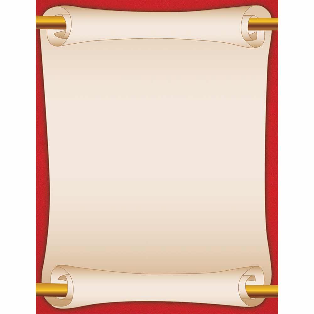 Scroll Red Letterhead Design Paper 49900 (5)