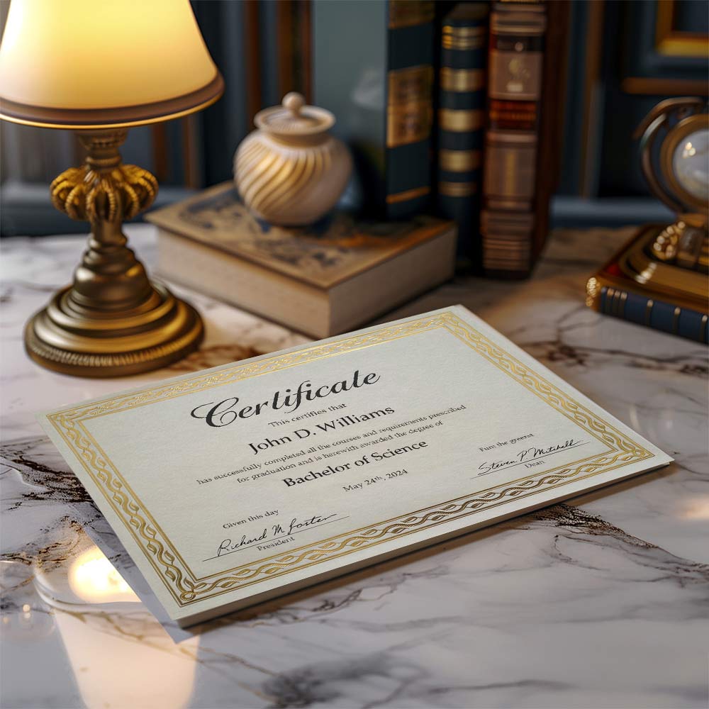 Serpentine Gold Foil Certificates 44407 (1)