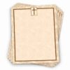 Vintage Floral Cross Letterhead Stack 48830
