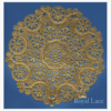 10 in Medallion Gold Foil Paper Doilies Royal Lace B26511