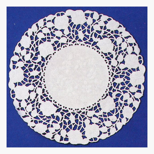 10 in White Floral Paper Doilies Royal Lace 500 75170