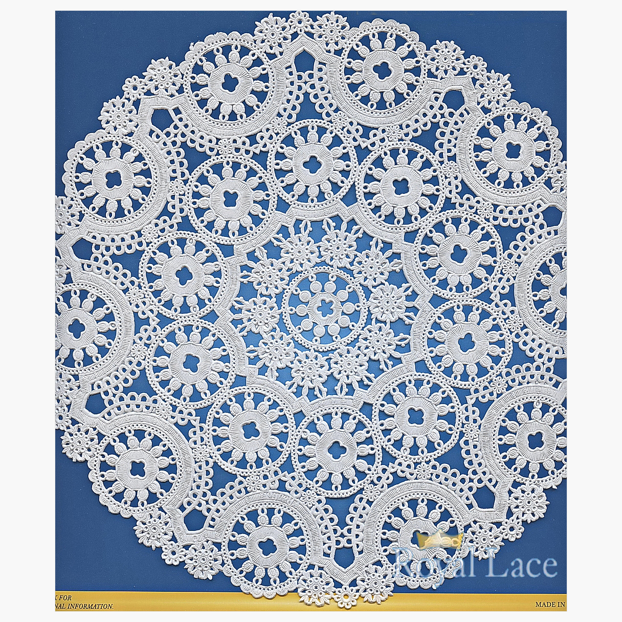 Medallion 12 White Paper Doilies, Royal Lace, 8/pack, 24 packs/case