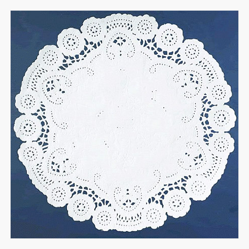 12 in White French Paper Doilies Royal Lace 500 75043
