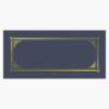 3 UP Navy Blue Certificate Covers Classic Linen Gold Foil Geographics 47151