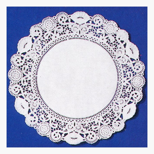 4 in White Normandy Paper Doilies Royal Lace 75096