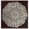 5 in Medallion Lace Silver Foil Doilies Royal Lace 75318