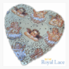 6 in Cherub Foil Hearts Doilies Royal Lace 75243