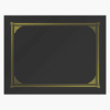 Black Linen Certificate Holders Geographics