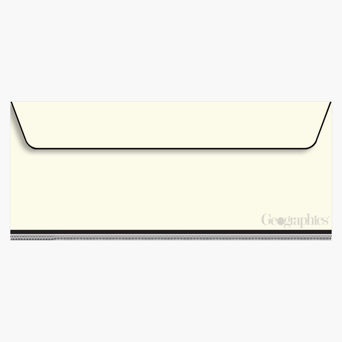 Black Filigree Envelopes No 10 Geographics 49173S