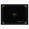 Art Deco Black Certificate Holders Geographics