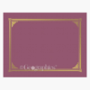 Burgundy Certificate Covers Classic Linen Gold Foil Geographics 39416