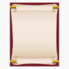 Burgundy Scroll Letterhead Geographics 47585