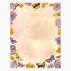 Butterflies and Pansies Design Paper Geographics 47544
