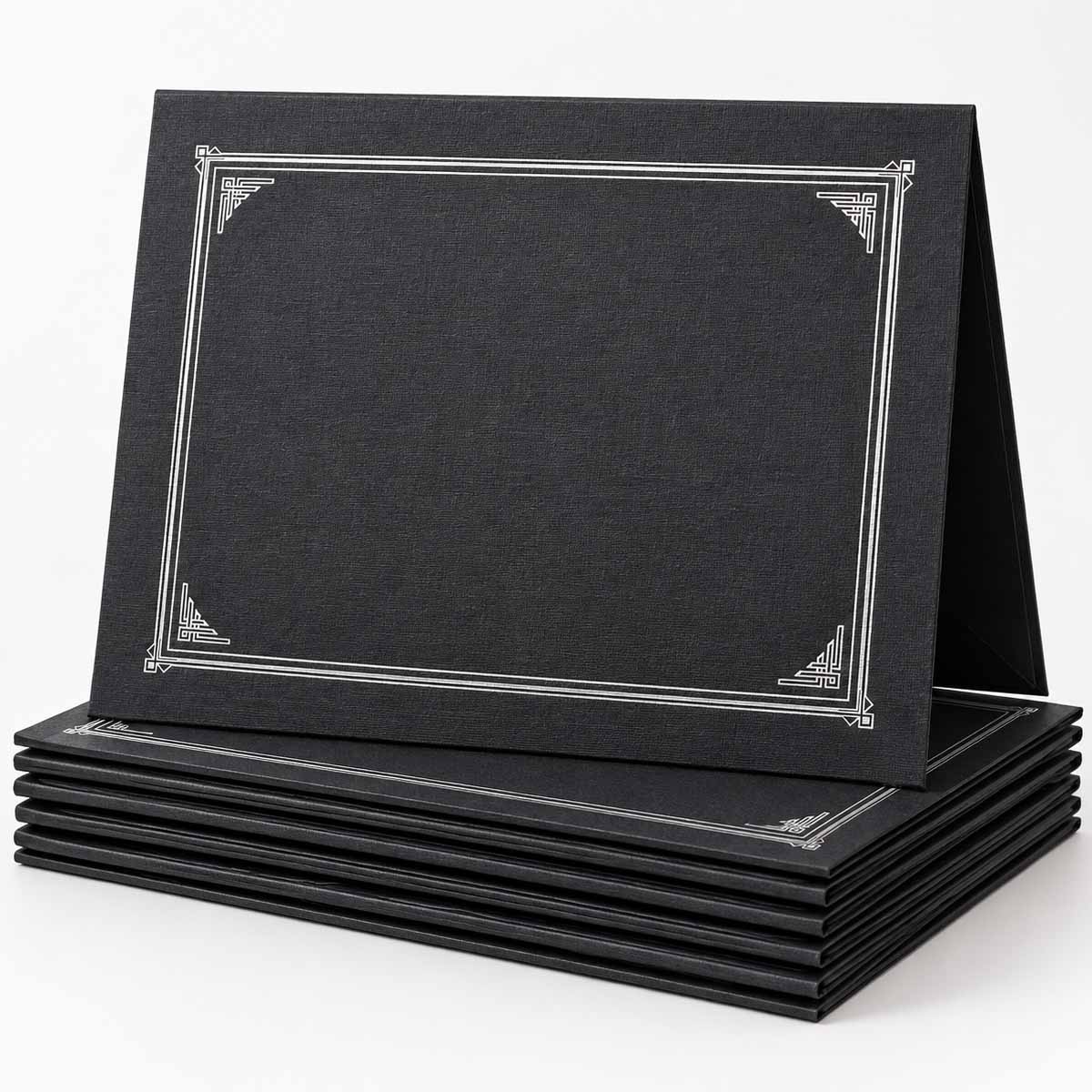 Classic Gray Metallic Pearlized Certificate Holders (1)