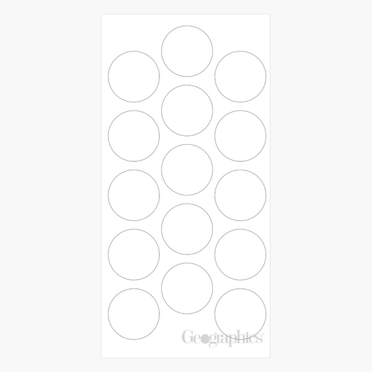 Clear Seals Round 1.25 Geographics 48854
