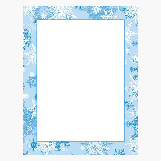 Flurries Christmas Letterhead Geographics 49093