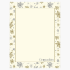 Frost Ivory Christmas Letterhead Silver Gold Foil Geographics 48724W