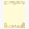 Gold Flowers Design Paper Gold Foil Geographics 48937