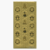 Gold Foil Christmas Embossed Seals 1.25 Geographics 48895W