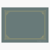 Gray Certificate Covers Classic Linen Gold Foil Geographics 49323