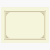 Ivory Certificate Covers Classic Linen Gold Foil Geographics 45493